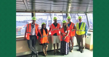 Out of the office and onto a colossal container ship, UWL’s quarterly Supply Chain Award sent four employees on the trip of a lifetime to Savannah, GA.  