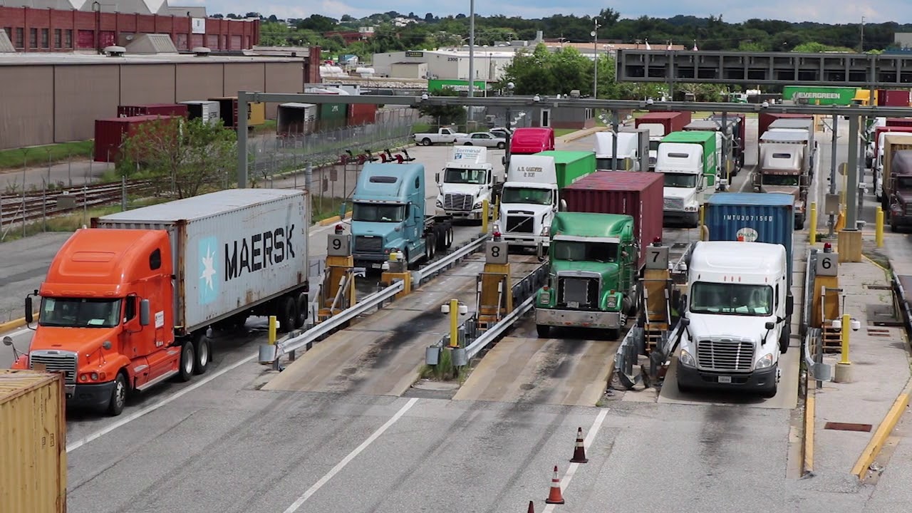 Image result for trucks at port of baltimore