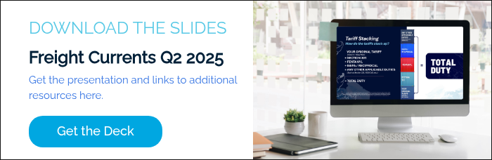 DOWNLOAD THE SLIDES Freight Currents Q2 2025 Get the presentation and links to additional resources here.  